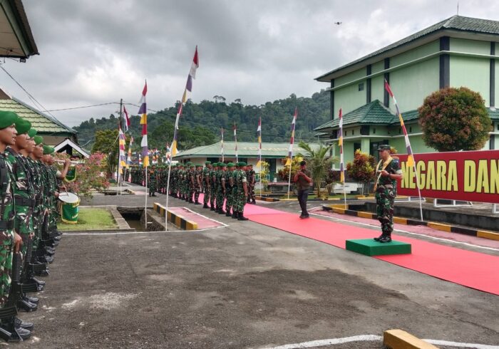 Kunjungan kerja Pangdam XII/Tanjungpura, Mayjen TNI Novi Rubadi Sugito di Batalyon Zeni Tempur 6/Satya Digdaya