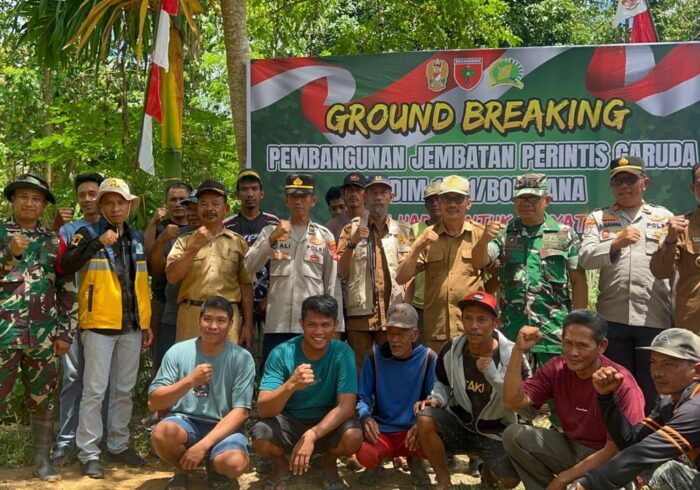 Komandan Kodim 1417/Kendari, Letkol Arm Danny Arianto Pardamean Girsang, bersama jajaran Forum Koordinasi Pimpinan Daerah (Forkopimda).