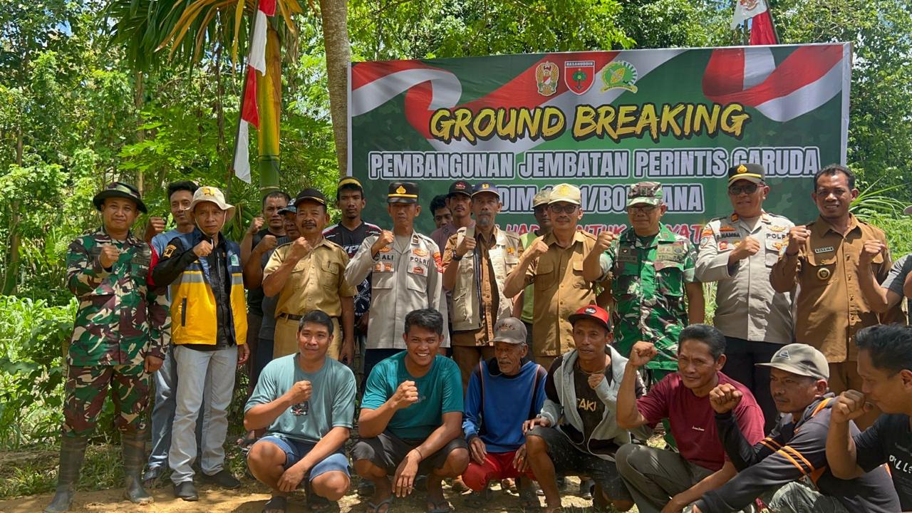 Komandan Kodim 1417/Kendari, Letkol Arm Danny Arianto Pardamean Girsang, bersama jajaran Forum Koordinasi Pimpinan Daerah (Forkopimda).