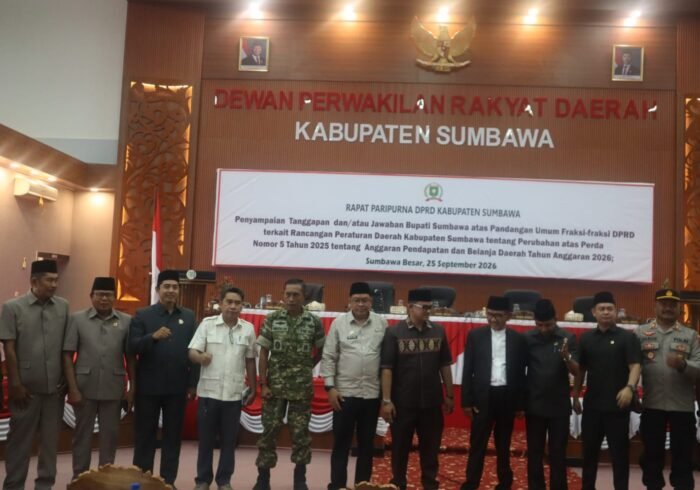 Kehadiran Kasdim 1607/Sumbawa dalam Paripurna DPRD