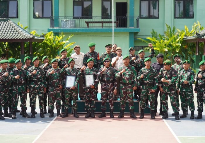 Kodim 1610/Klungkung Rayakan Tradisi Pindah Satuan dan Anggota Baru