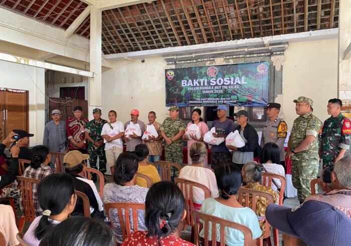 Kodim Tabanan dan YPCI Gelar Aksi Sosial Memperingati HUT TNI ke-81