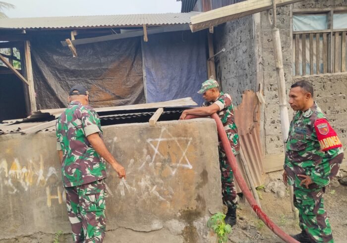 Ketersediaan Air Bersih Terhambat, Kodim 1508/Tobelo Tanggap Salurkan Bantuan