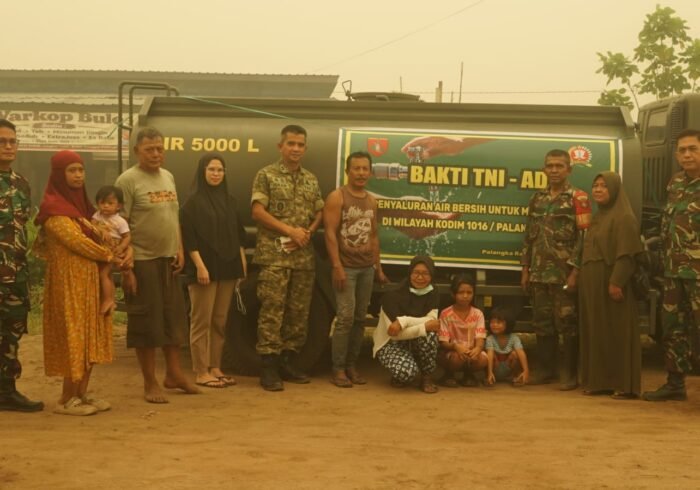 Peran Aktif Kodim 1016/Plk dalam Penyaluran Air Bersih