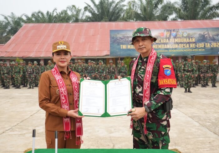 TMMD Ke-130 Landak Dimulai, Fokus Pada Pembangunan Desa Amboyo Selatan