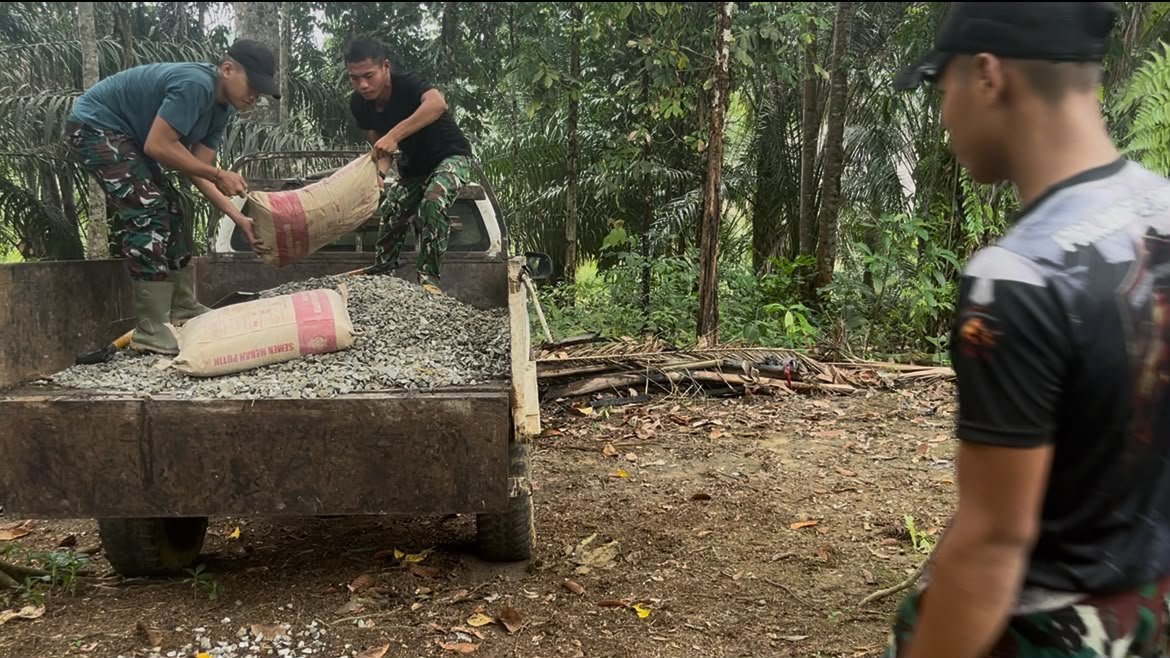 Satgas TMMD Ke-130 Kodim 1210/Landak Meningkatkan Kualitas Pembangunan