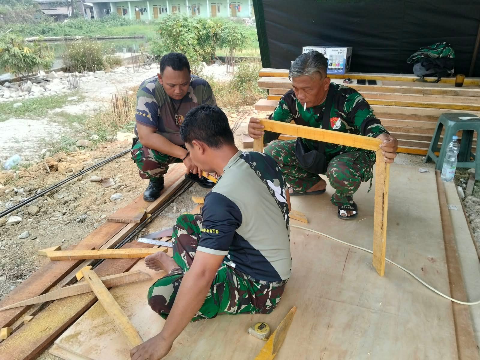 Kegiatan TMMD ke-130 Kodim 0510/Tigaraksa: Fokus pada Pembuatan Bagesting