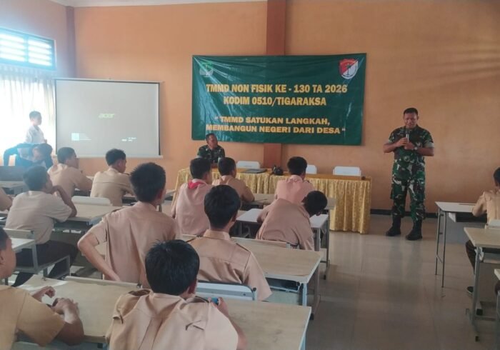 TMMD ke-130: Penyuluhan Kebangsaan di SMKN 11 Tangerang