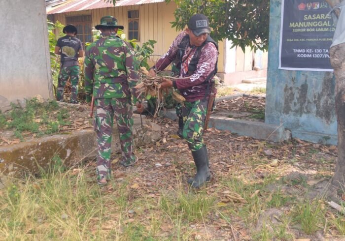 TMMD Reguler ke-130 Kodim 1307/Poso Kembangkan Infrastruktur Air Bersih di Desa Soe