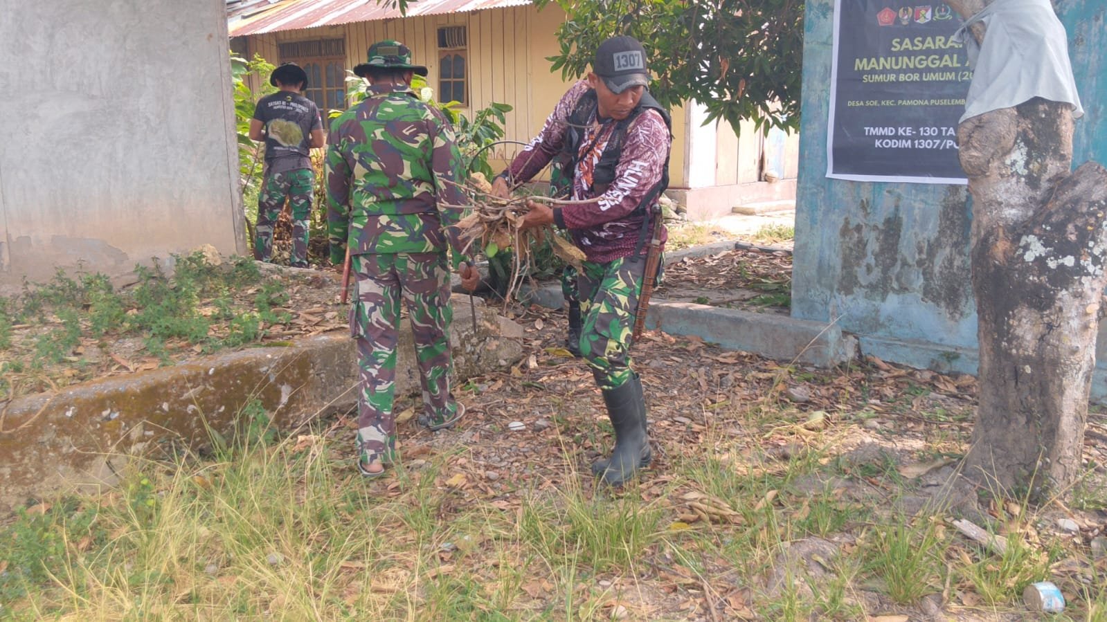 TMMD Reguler ke-130 Kodim 1307/Poso Kembangkan Infrastruktur Air Bersih di Desa Soe