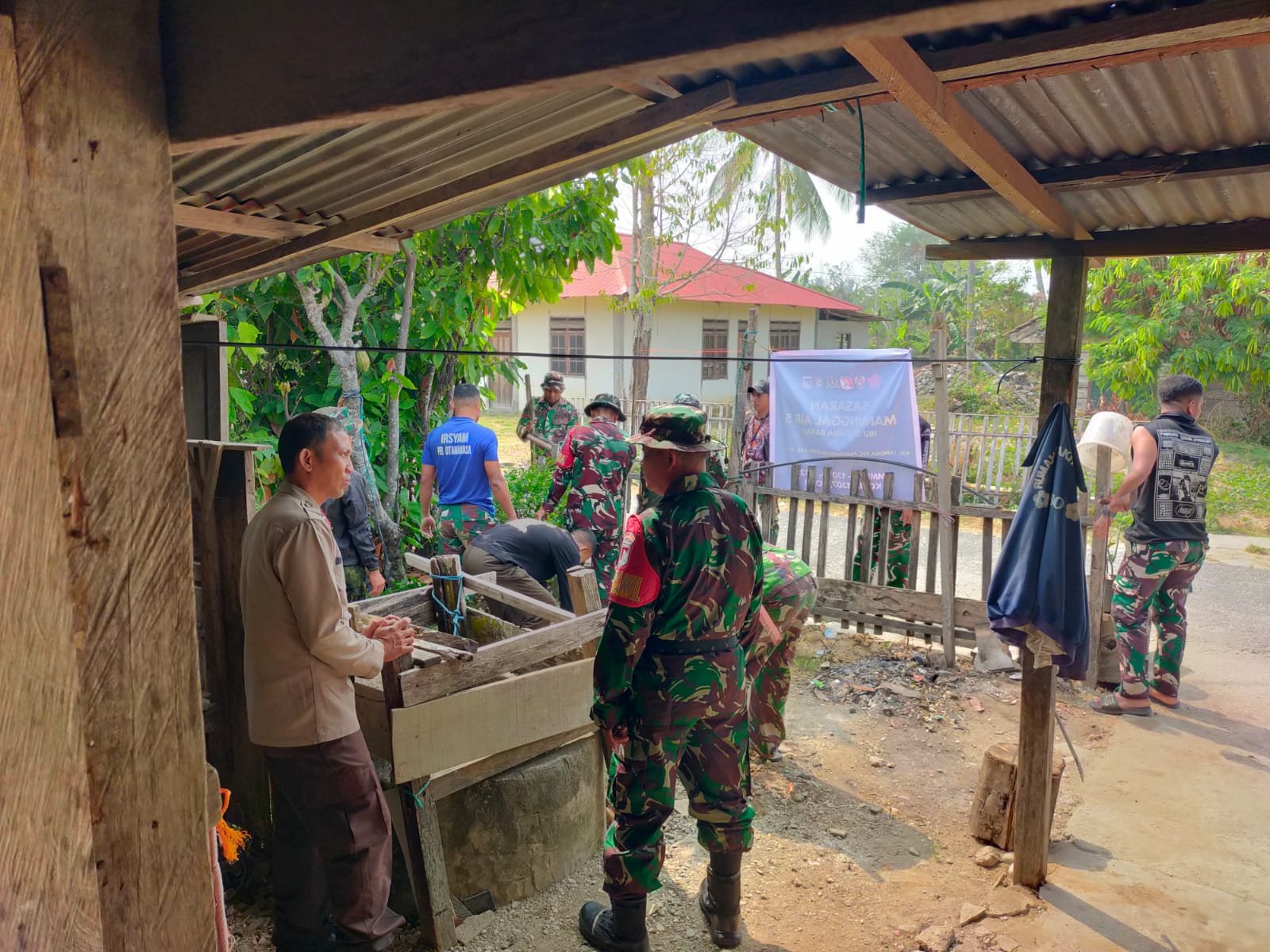 Kodim 1307/Poso Mulai Pembangunan Sumur Pompa di Desa Soe