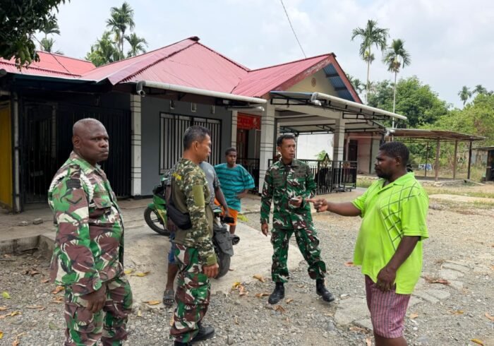 Satuan Tugas TMMD ke-130 Lakukan Sosialisasi Pengecoran Jalan di Manokwari Selatan