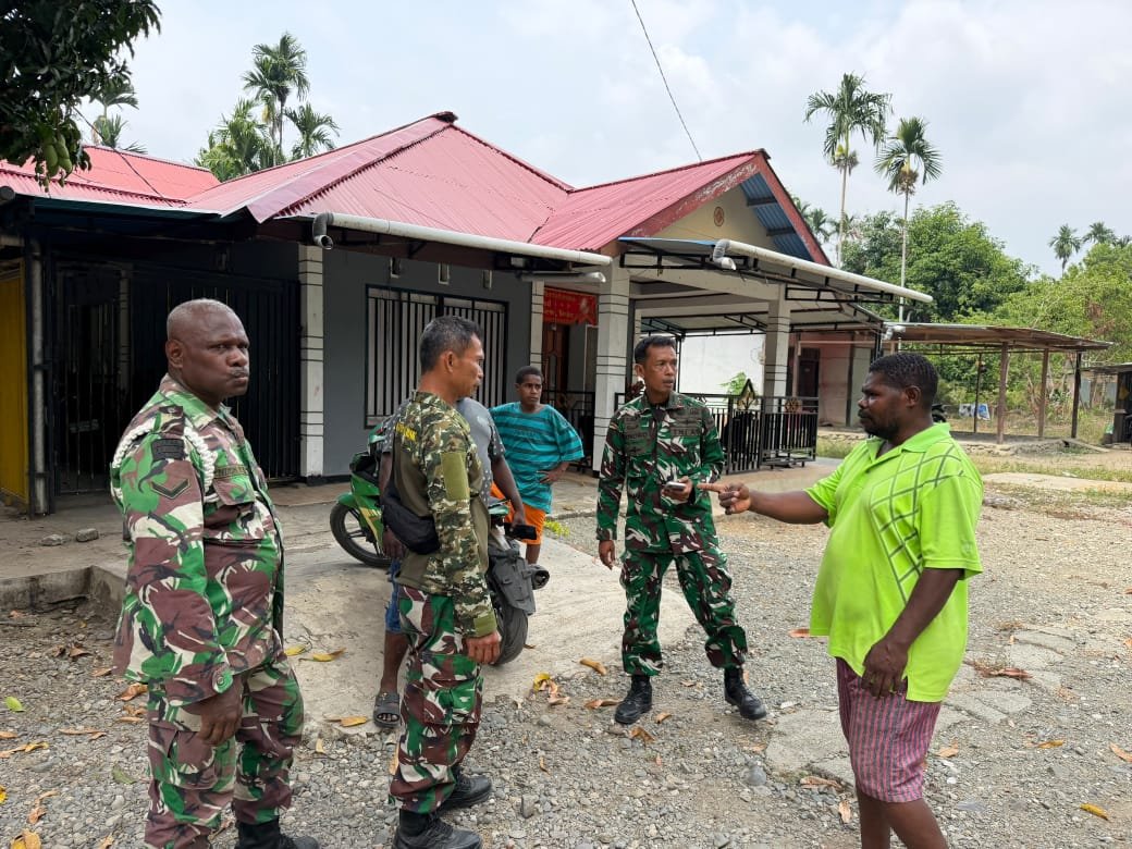 Satuan Tugas TMMD ke-130 Lakukan Sosialisasi Pengecoran Jalan di Manokwari Selatan