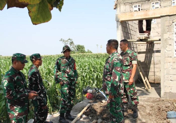 Irigasi Pompa dalam TMMD ke-130 Tangkal Ancaman Kekeringan