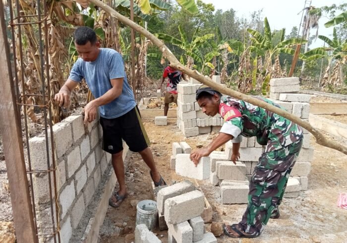 Satgas TMMD ke-130 Berkomitmen Membangun Hunian Layak bagi Warga Desa Yang