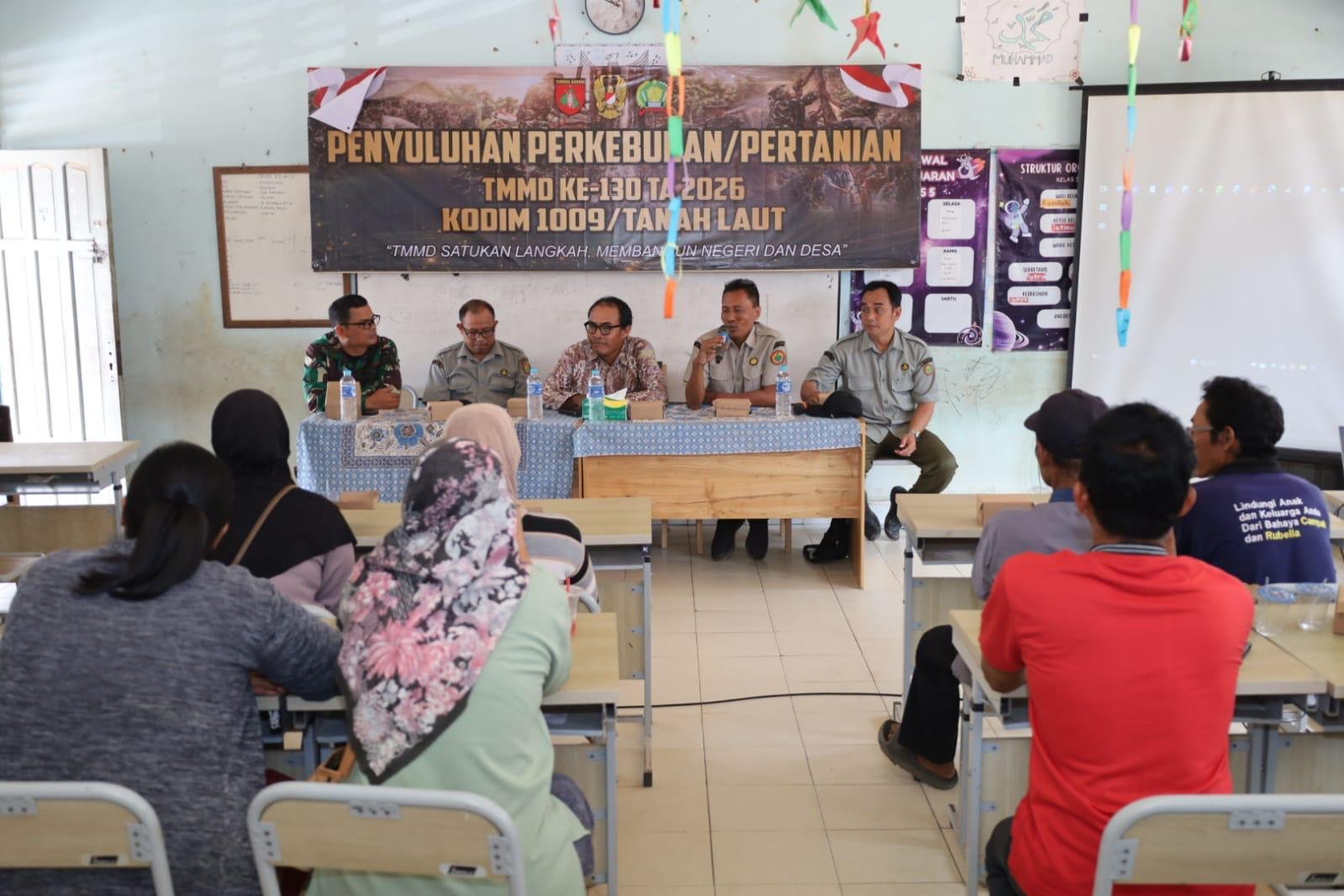 Satgas TMMD ke-130 Ajak Masyarakat Karang Rejo Waspadai El Niño dan Karhutla