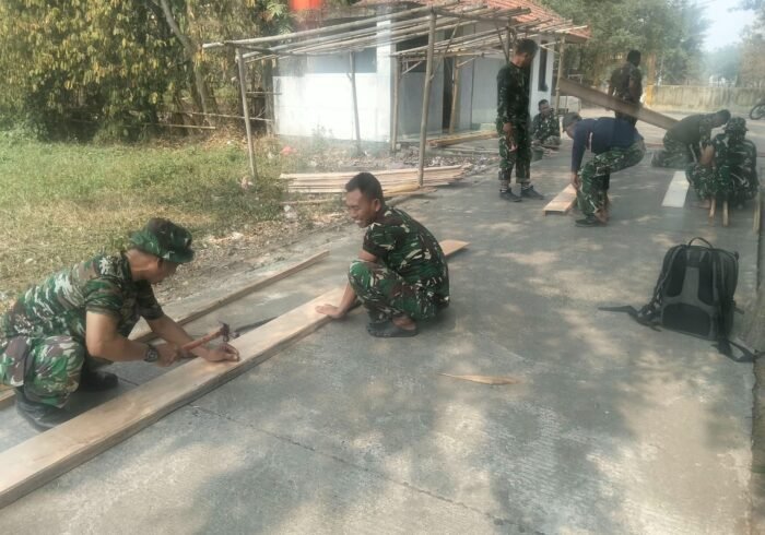 Kerja Sama dan Ketelitian Satgas TMMD Kunci Sukses Pembangunan di Desa Sumur Bandung