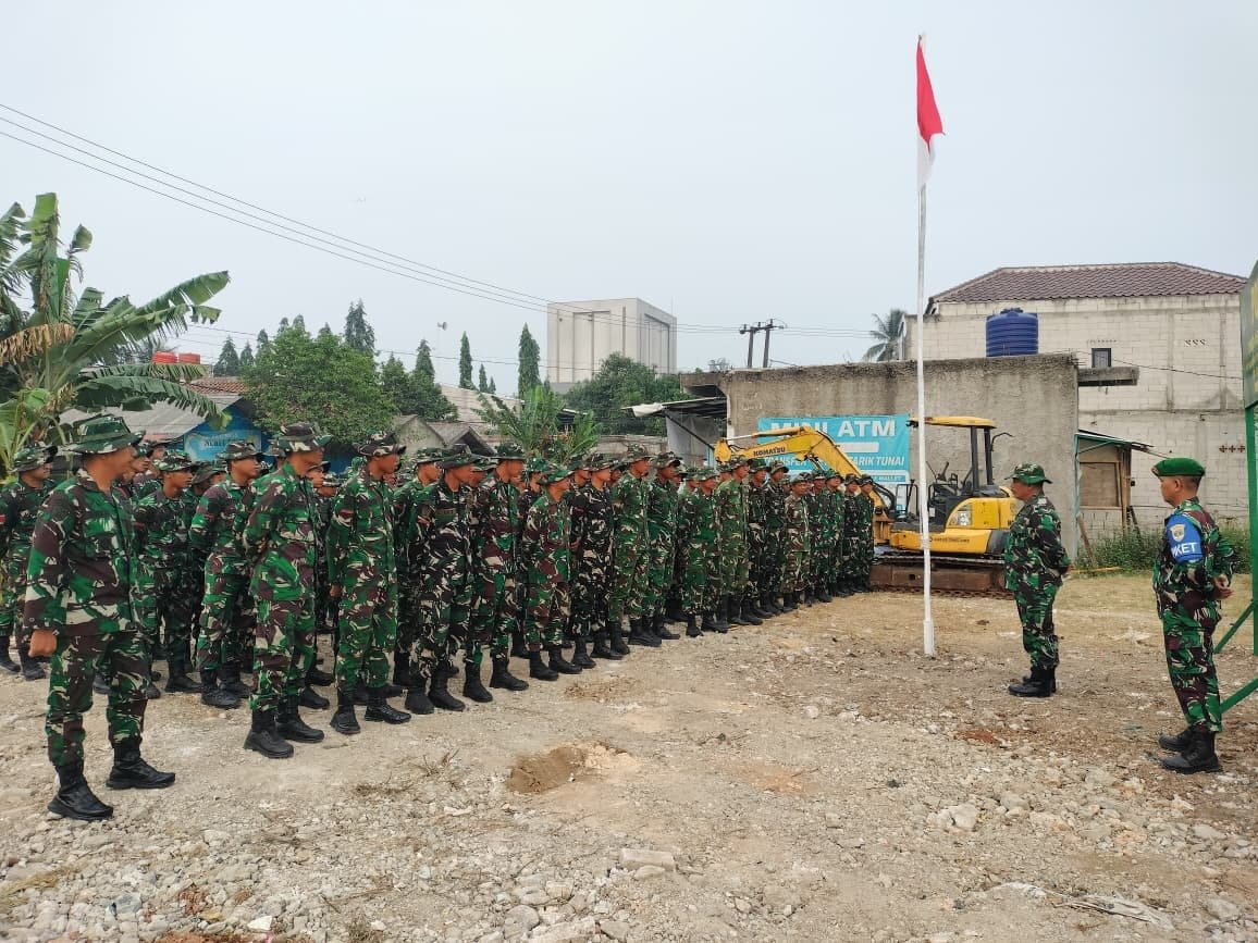 Pagi Hari Bersama Satgas TMMD ke-130