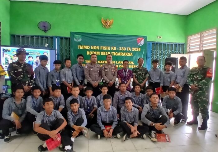TMMD ke-130 Kodim 0510/Tigaraksa, Edukasi Keselamatan Lalu Lintas untuk Generasi Muda