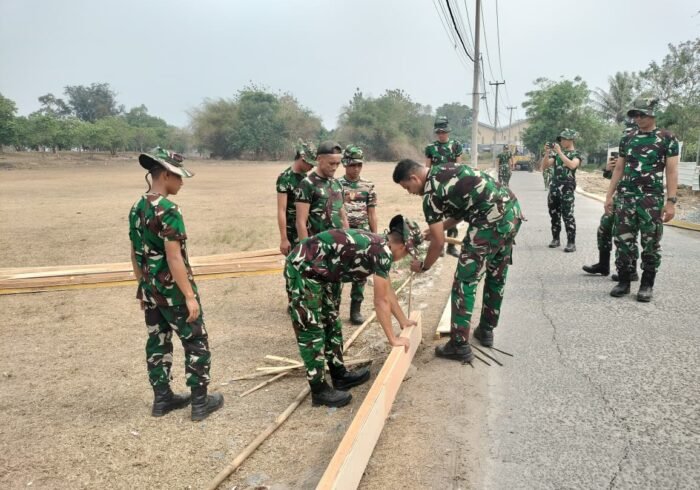 Satgas TMMD 130 Kodim 0510/Tigaraksa Laksanakan Proyek Konstruksi di Sumur Bandung