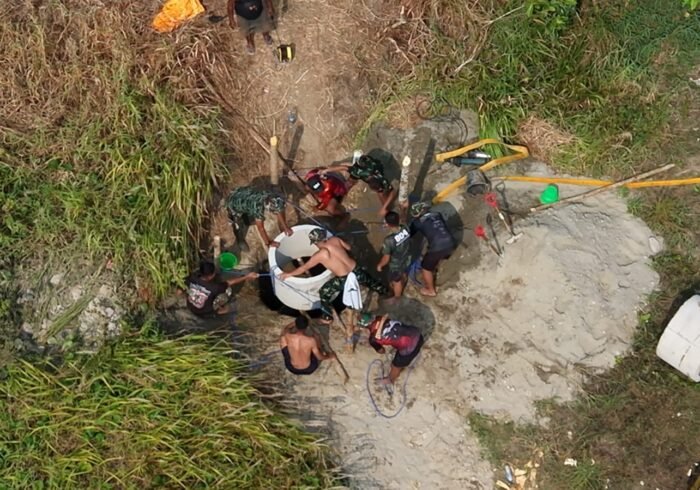 Puskesmas Wanggar Sari Kini Dapatkan Akses Air Bersih Berkat TMMD