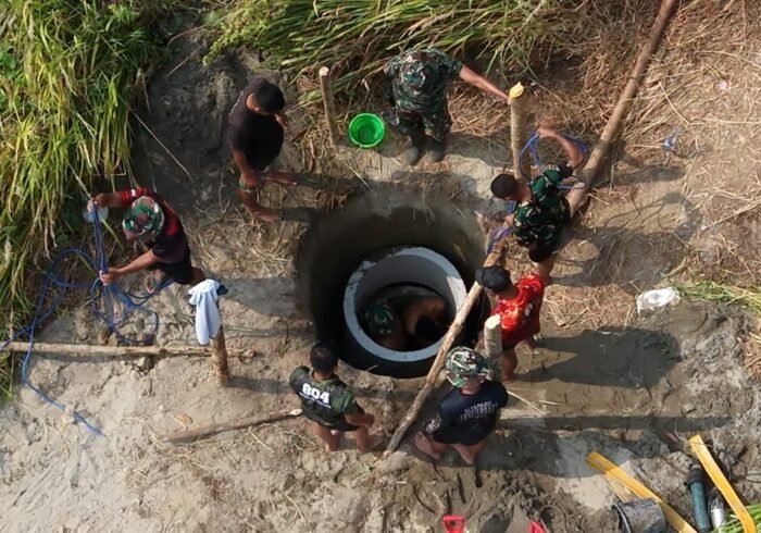 Puskesmas Wanggar Sari Kini Miliki Sumur Bersih Berkat TMMD Ke-130
